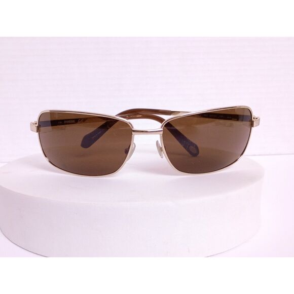 Fossil FOS3025/S 62-16-130 03YG Light Gold / Dark Brown Lens Sunglasses - Picture 1 of 16